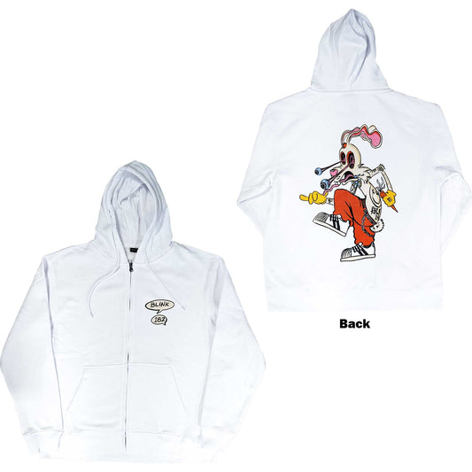BLINK-182 UNISEX ZIPPED HOODIE: ROGER RABBIT