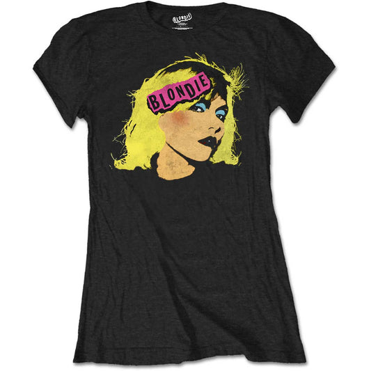 BLONDIE LADIES T-SHIRT: PUNK LOGO