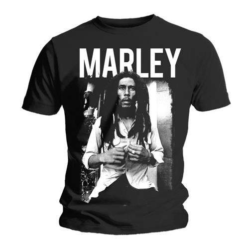 BOB MARLEY UNISEX T-SHIRT: BLACK & WHITE