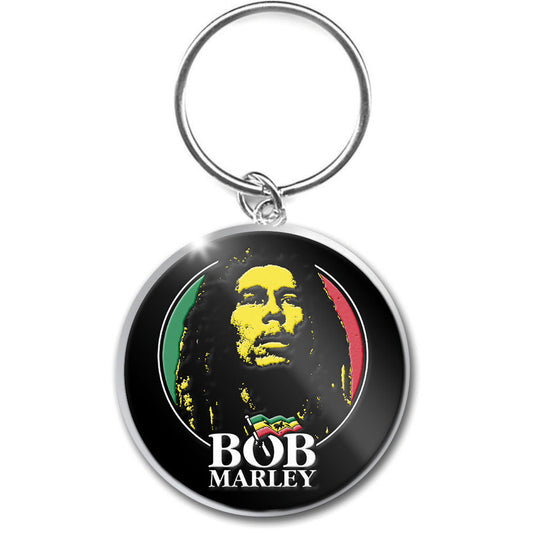 BOB MARLEY KEYCHAIN: LOGO FACE