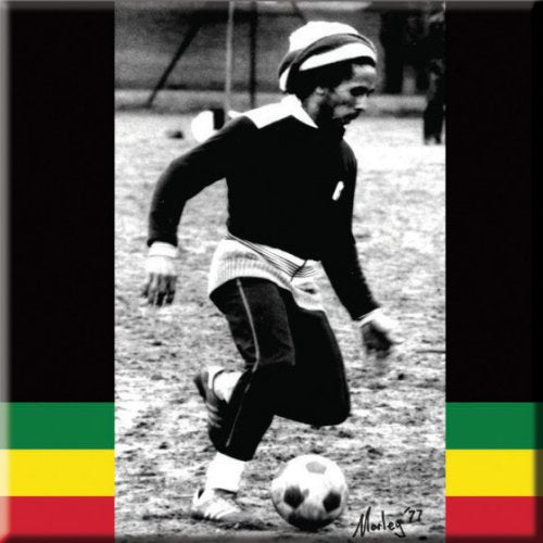 BOB MARLEY FRIDGE MAGNET: SOCCER