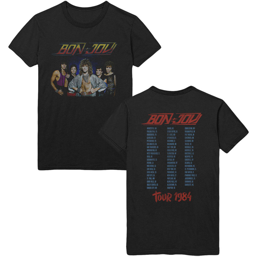 BON JOVI UNISEX T-SHIRT: TOUR '84