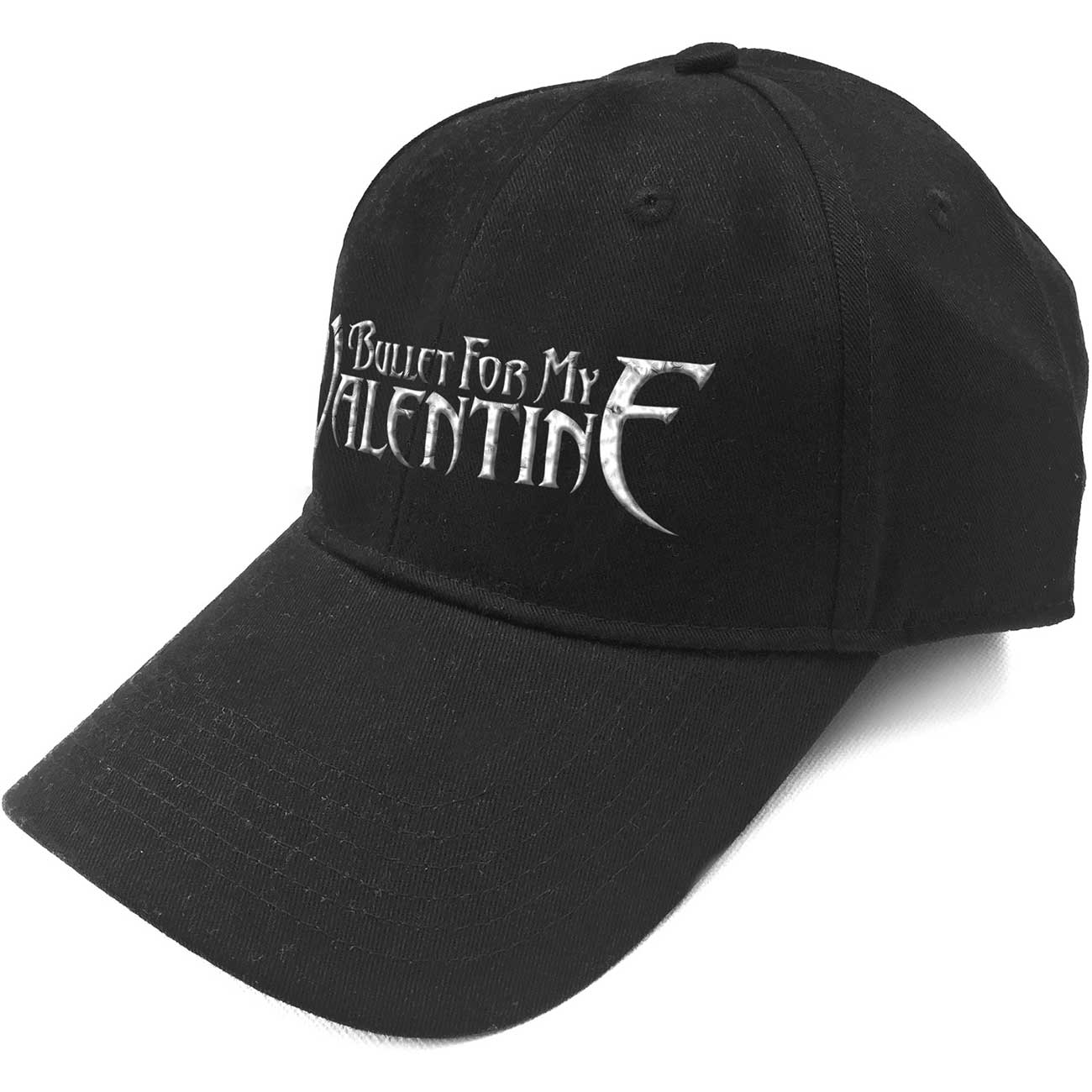 BULLET FOR MY VALENTINE UNISEX BASEBALL CAP: LOGO SILVER