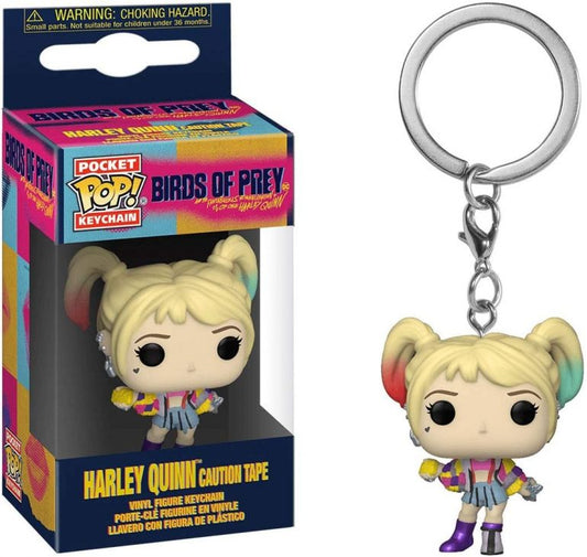 Birds of Prey Pocket POP! Vinyl Keychain Harley Quinn (Caution Tape) 4 cm