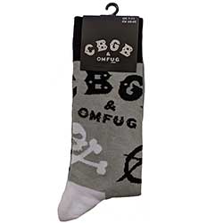 CBGB UNISEX ANKLE SOCKS: LOGOS (UK SIZE 7 - 11)