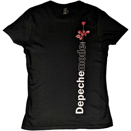 DEPECHE MODE LADIES T-SHIRT: VIOLATOR SIDE ROSE