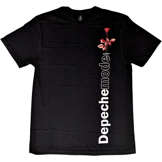 DEPECHE MODE UNISEX T-SHIRT: VIOLATOR SIDE ROSE