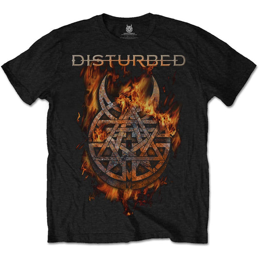 DISTURBED UNISEX T-SHIRT: BURNING BELIEF