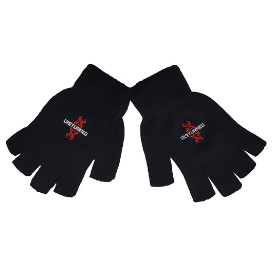 DISTURBED UNISEX FINGERLESS GLOVES: REDDNA
