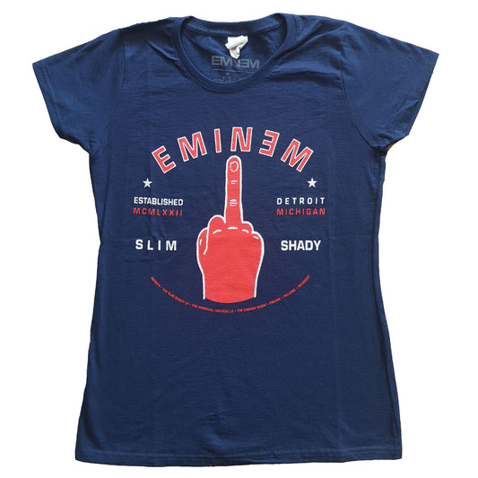 EMINEM LADIES T-SHIRT: DETROIT FINGER