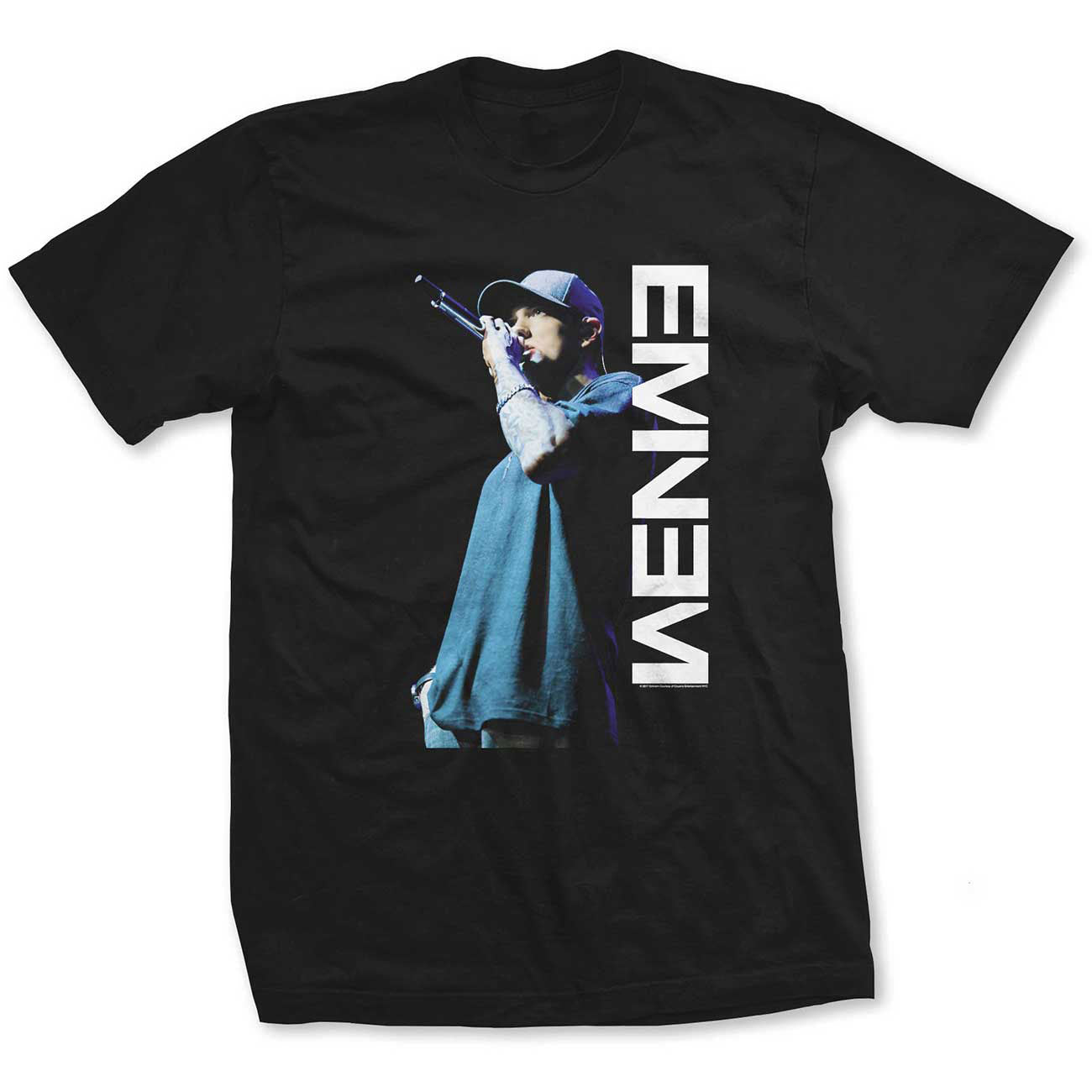 EMINEM LADIES T-SHIRT: MIC. POSE