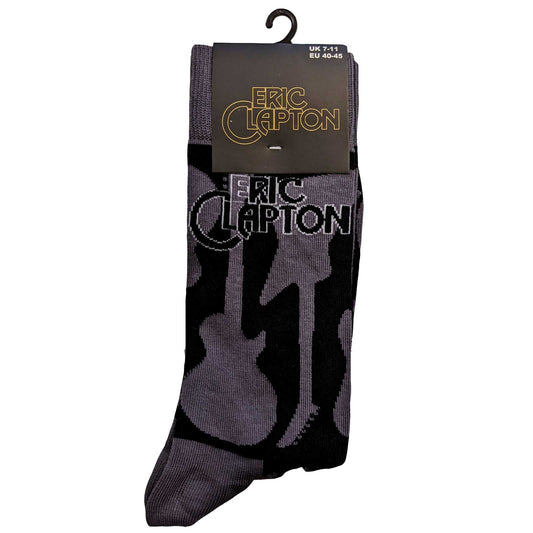 ERIC CLAPTON UNISEX ANKLE SOCKS: GUITARS