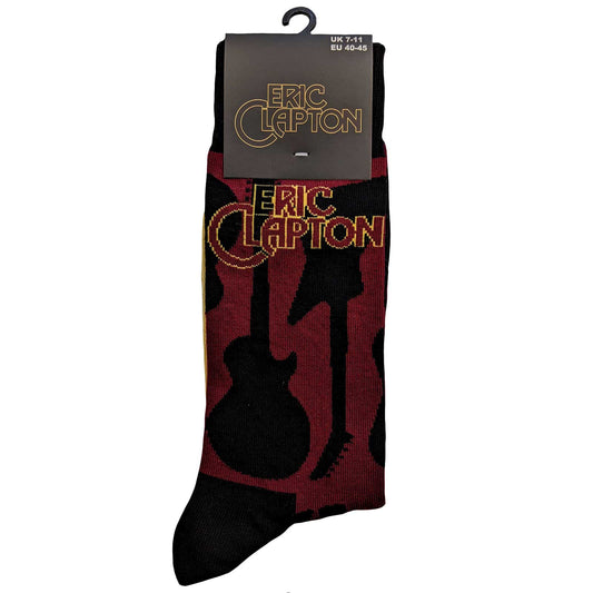 ERIC CLAPTON UNISEX ANKLE SOCKS: GUITARS