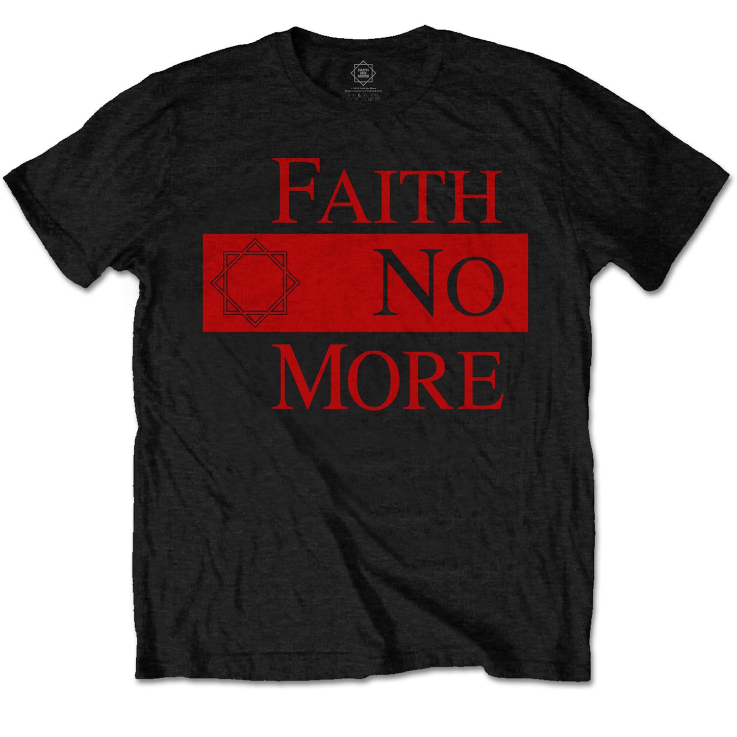 FAITH NO MORE UNISEX T-SHIRT: CLASSIC NEW LOGO STAR