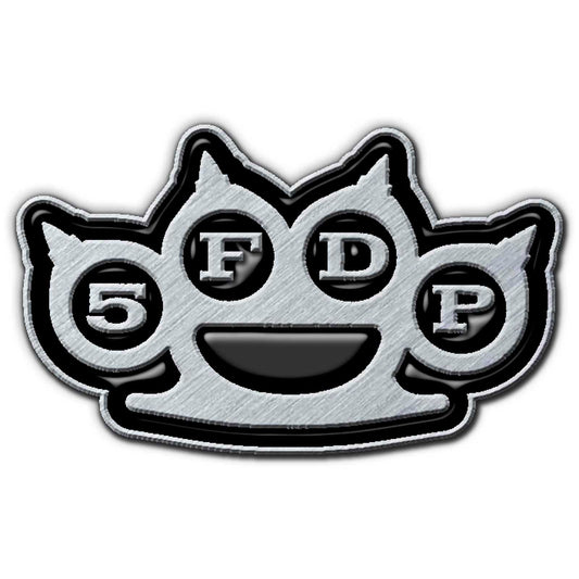 FIVE FINGER DEATH PUNCH PIN BADGE: KNUCKLES