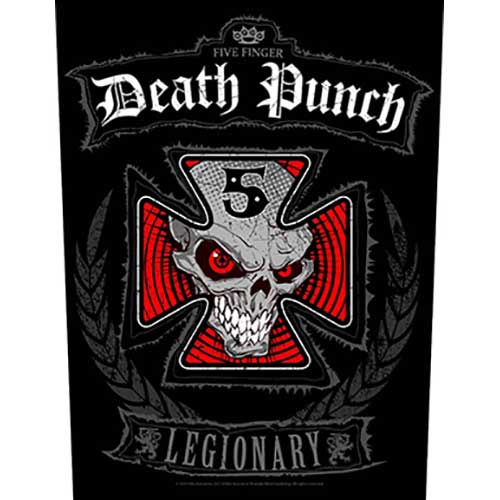 FIVE FINGER DEATH PUNCH BACK PATCH: LEGIONARY