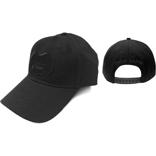 FRANK ZAPPA UNISEX BASEBALL CAP: BLACK MOUSTACHE