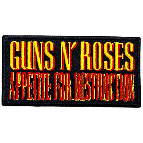 GUNS N' ROSES STANDARD PATCH: APPETITE FOR DESTRUCTION