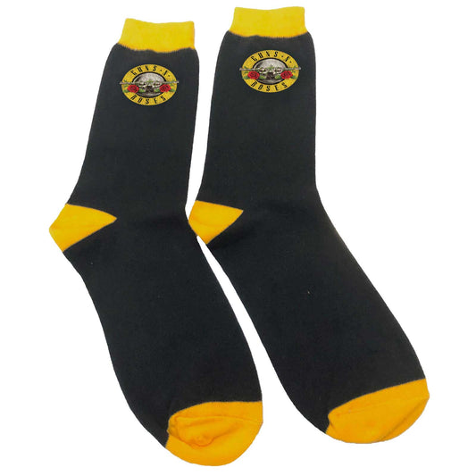 GUNS N' ROSES UNISEX ANKLE SOCKS: CIRCLE LOGO (UK SIZE 7 - 11)