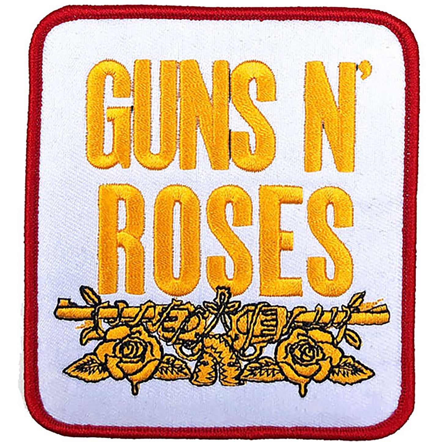 GUNS N' ROSES STANDARD PATCH: STACKED WHITE