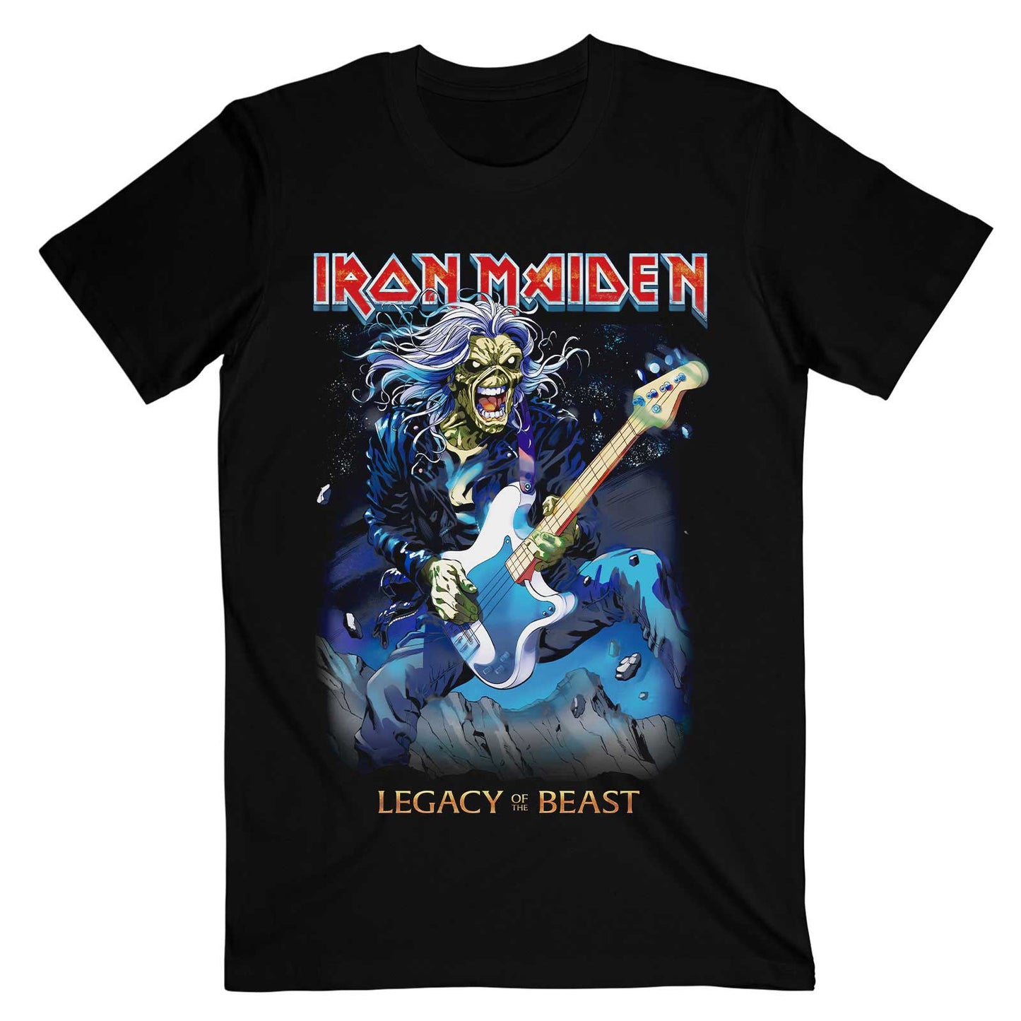 IRON MAIDEN UNISEX T-SHIRT: EDDIE ON BASS