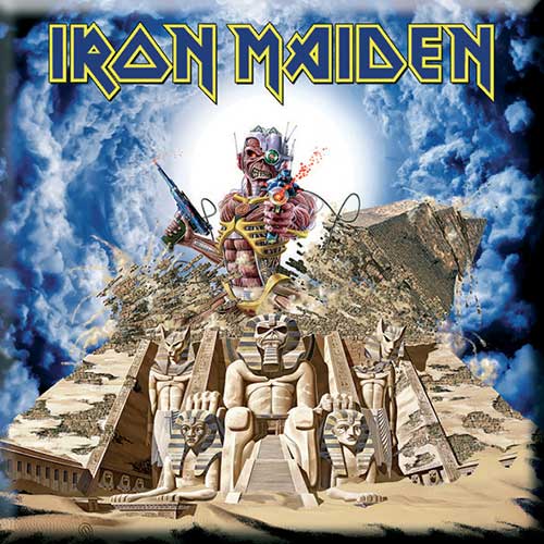 IRON MAIDEN FRIDGE MAGNET: SOMEWHERE BACK IN TIME