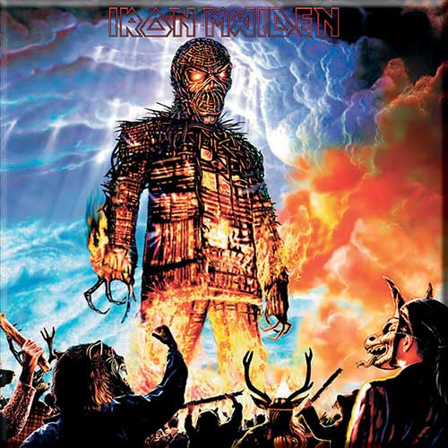 IRON MAIDEN FRIDGE MAGNET: WICKER MAN