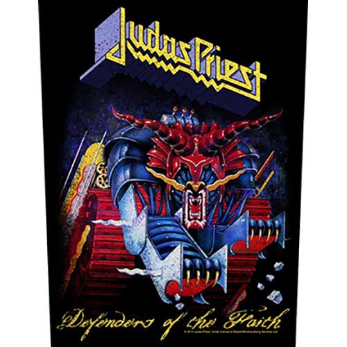 JUDAS PRIEST BACK PATCH: DEFENDERS OF THE FAITH
