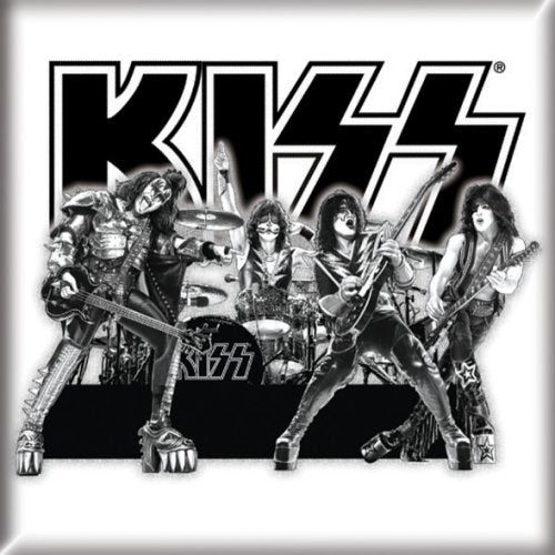 KISS FRIDGE MAGNET: GRAPHITE BAND
