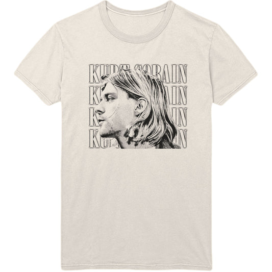 KURT COBAIN UNISEX T-SHIRT: CONTRAST PROFILE