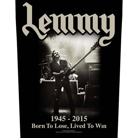 LEMMY BACK PATCH: LIVED TO WIN