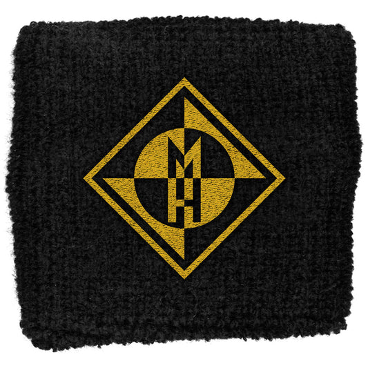 MACHINE HEAD FABRIC WRISTBAND: DIAMOND LOGO