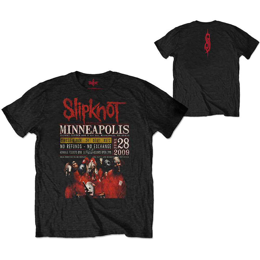 SLIPKNOT UNISEX T-SHIRT: MINNEAPOLIS '09