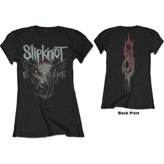 SLIPKNOT LADIES T-SHIRT: INFECTED GOAT