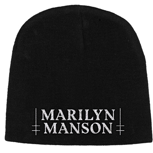 MARILYN MANSON BEANIE HAT: LOGO