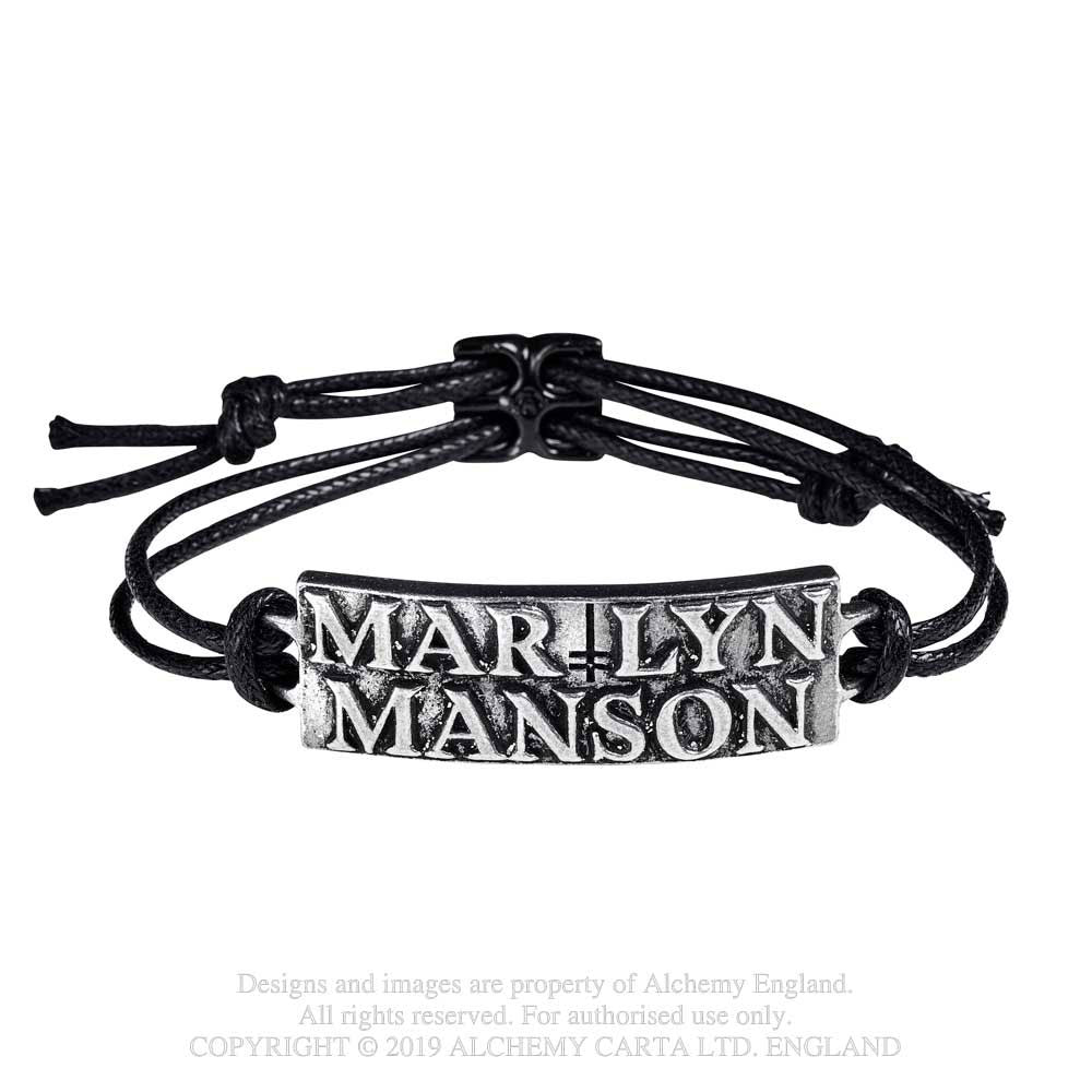 MARILYN MANSON WRIST STRAP: LOGO