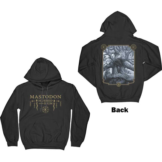 MASTODON UNISEX PULLOVER HOODIE: HUSHED & GRIM COVER