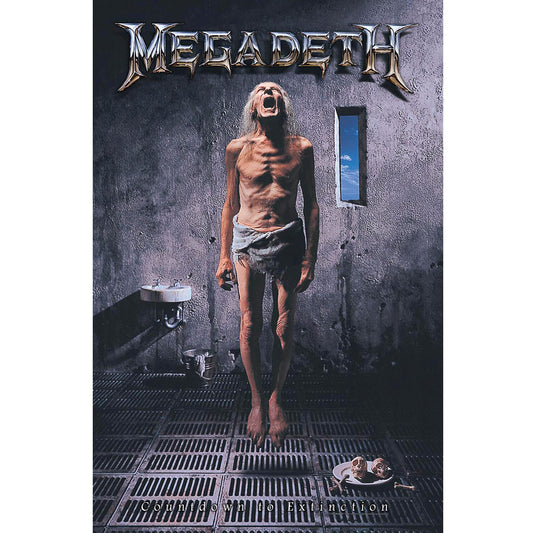 MEGADETH TEXTILE POSTER: COUNTDOWN TO EXTINCTION