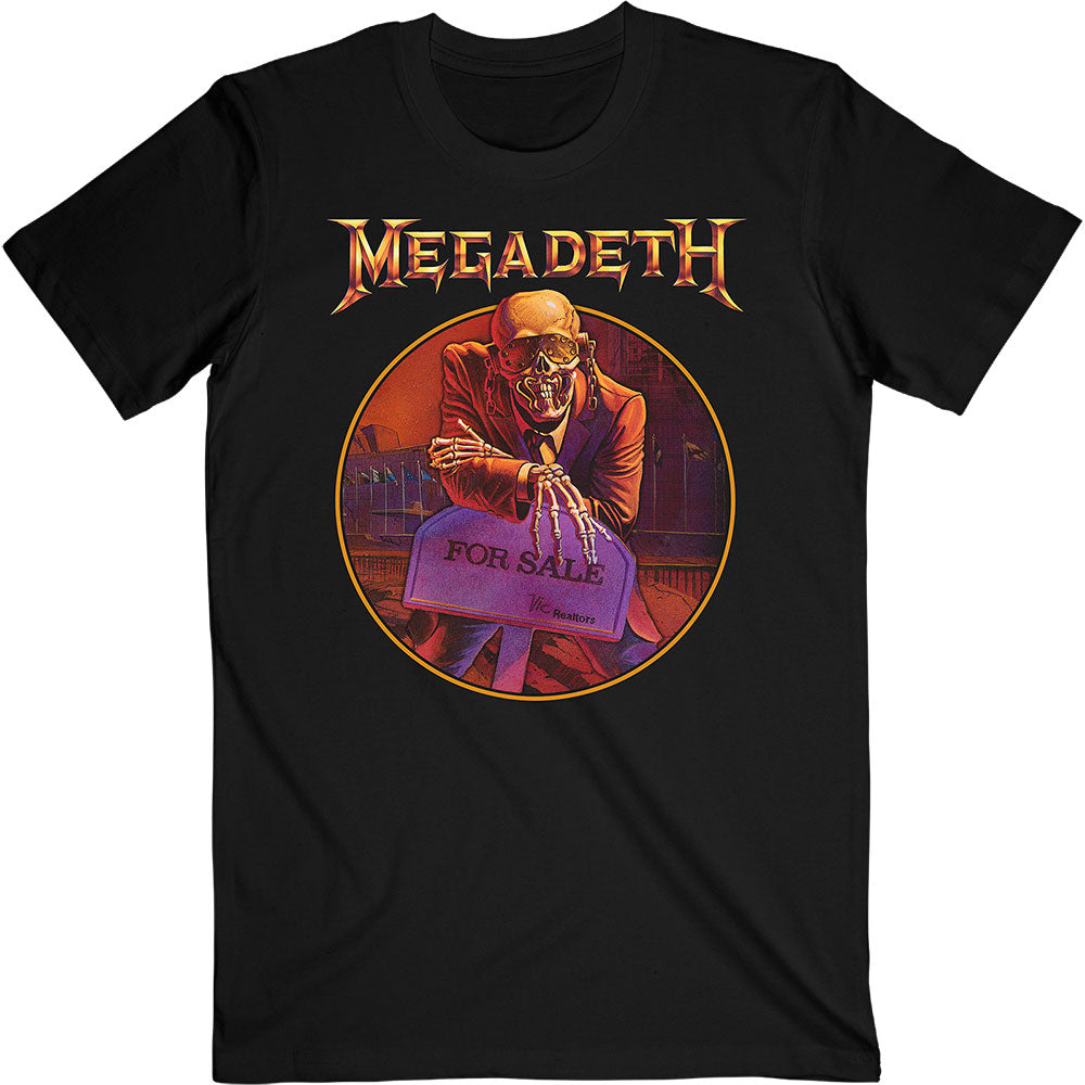 MEGADETH UNISEX T-SHIRT: PEACE SELLS… TRACK LIST