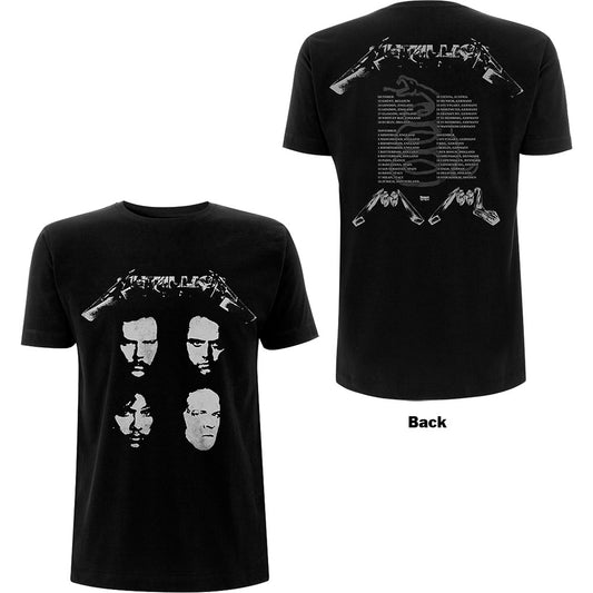 METALLICA UNISEX T-SHIRT: 4 FACES