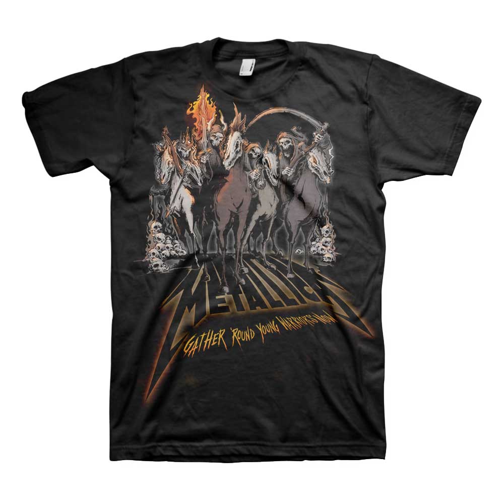 METALLICA UNISEX T-SHIRT: 40TH ANNIVERSARY HORSEMEN