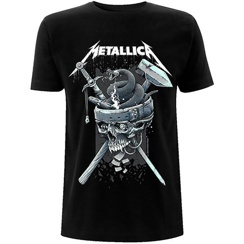 METALLICA UNISEX T-SHIRT: HISTORY WHITE LOGO