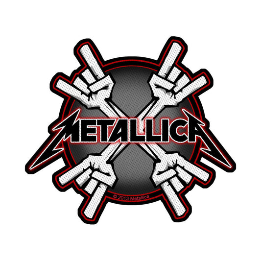 METALLICA STANDARD PATCH: METAL HORNS