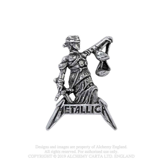 METALLICA PIN BADGE: JUSTICE FOR ALL