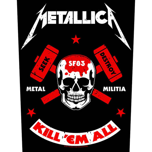 METALLICA BACK PATCH: METAL MILITIA