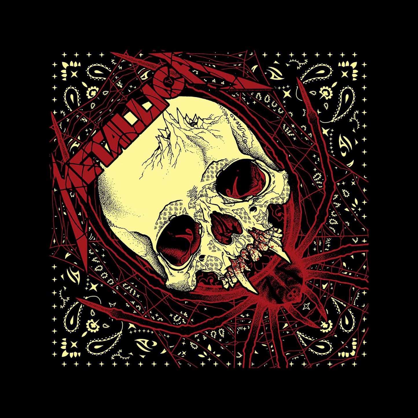 METALLICA UNISEX BANDANA: SPIDER SKULL