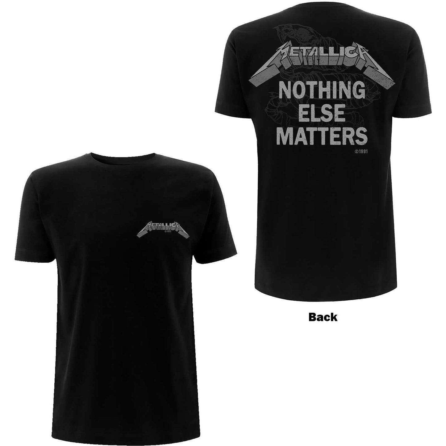 METALLICA UNISEX T-SHIRT: NOTHING ELSE MATTERS