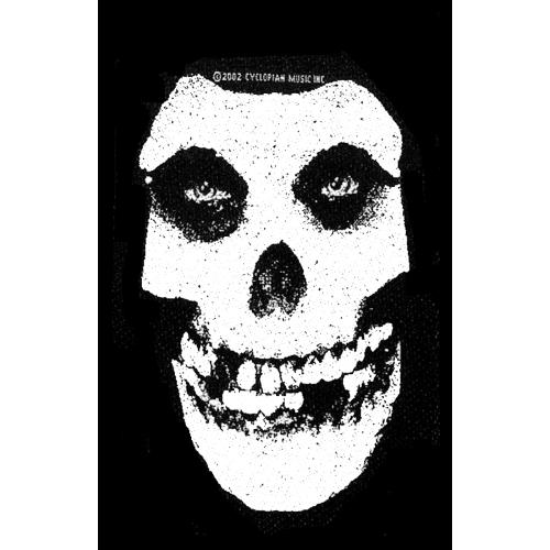 MISFITS STANDARD PATCH: WHITE SKUll