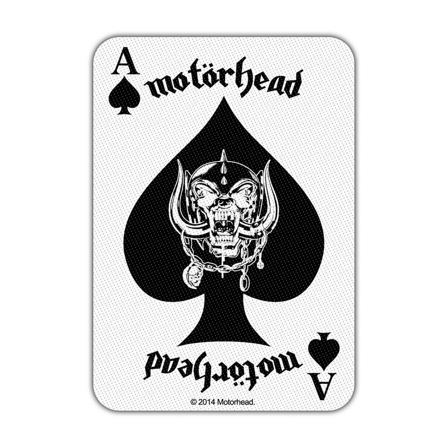 MOTORHEAD STANDARD PATCH: ACE OF SPADES CARD