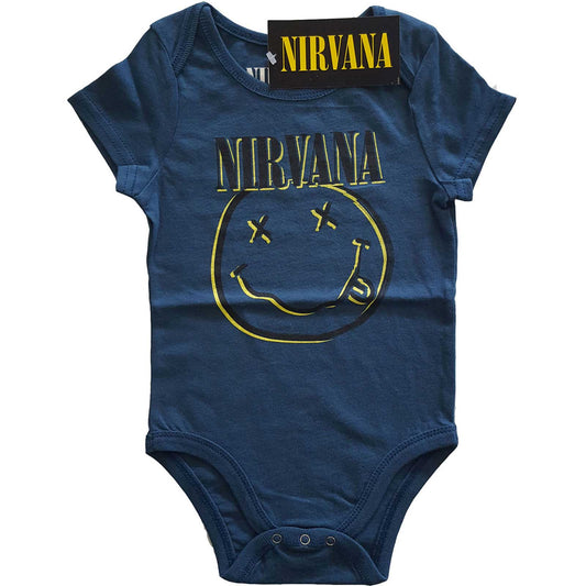 NIRVANA KIDS BABY GROW: INVERSE HAPPY FACE